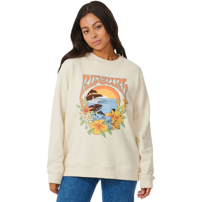 Rip Curl Womens Flora Desto Regular Crew Sweatshirt