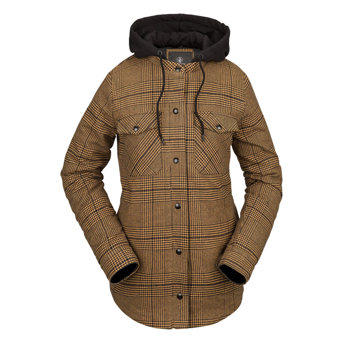 Volcom Womens Hooded Flannel Jacket